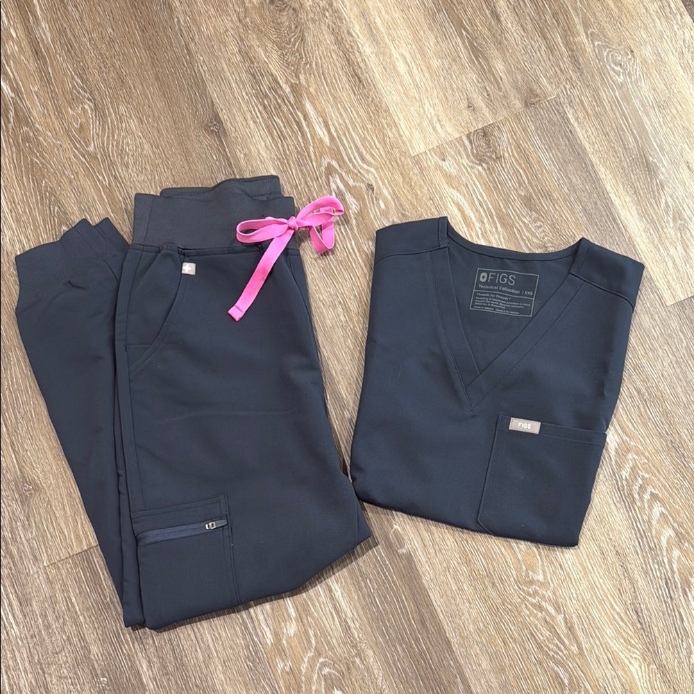Figs Pink and Blue Trousers for Versatile Comfort